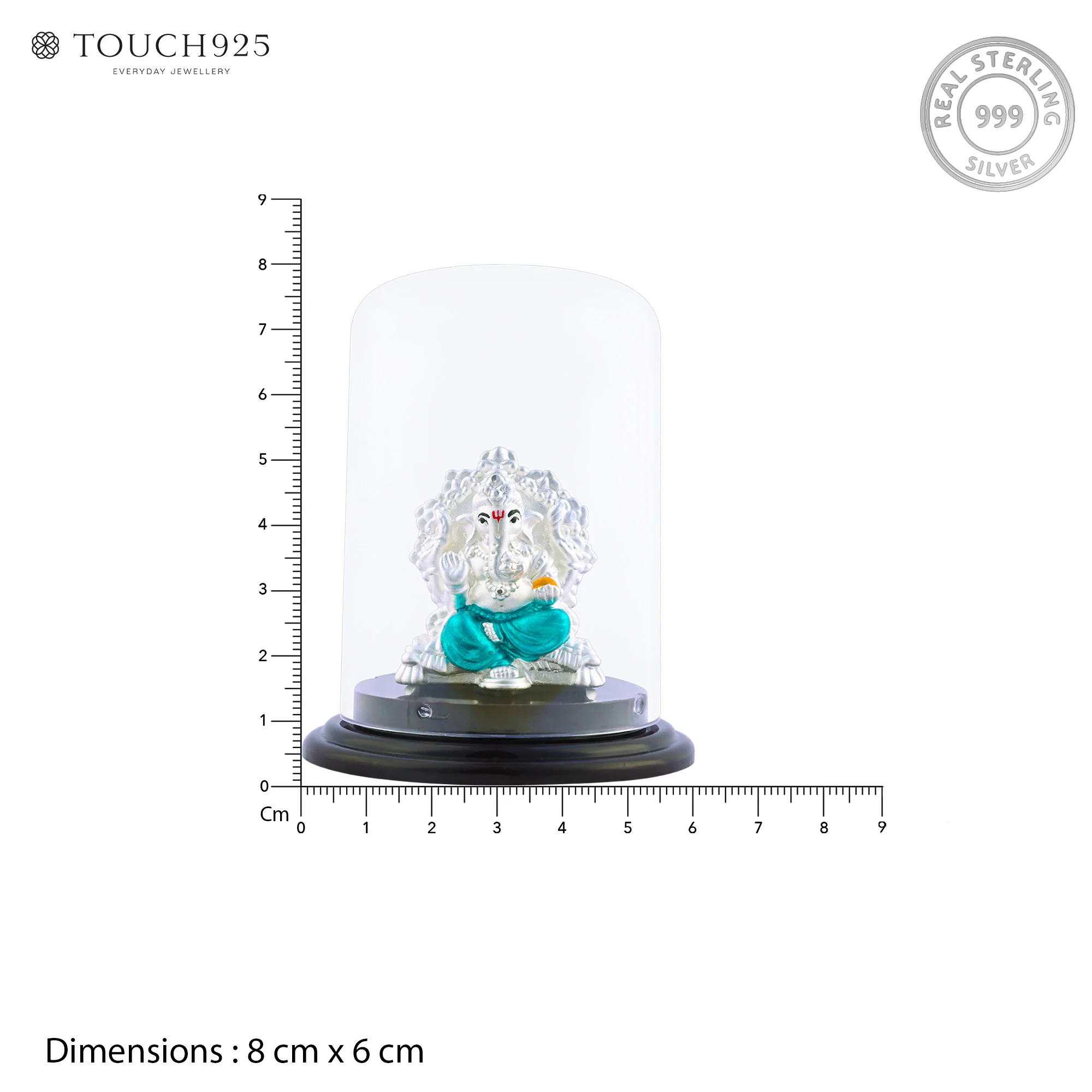 999 Silver Lord Ganesha Idol - Image 4